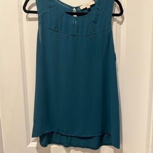 LOFT Teal Sleeveless Blouse